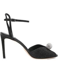 Jimmy Choo - Sacora Glitter Heeled Sandals - Lyst