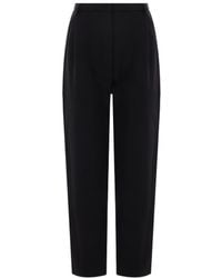 Alaïa - Alaa High-Waist Cropped Trousers - Lyst