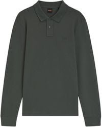 BOSS - Long-Sleeve Polo Shirt - Lyst