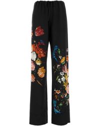 Dries Van Noten - Elasticated Viscose Pants - Lyst