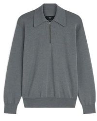 Phoebe Philo - Half-Zip Polo Collar Knit Sweater - Lyst
