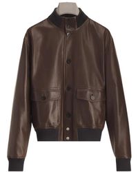 Dior - Long-Sleeve Leather Jacket - Lyst