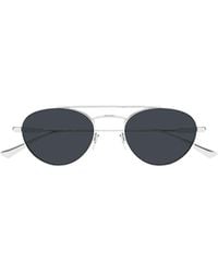 Saint Laurent - Eyewear Oval Frame Sunglasses - Lyst