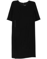 Emporio Armani - Stud-Embellished Mini Dress - Lyst