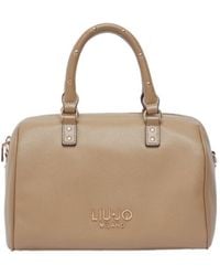 Liu Jo - Logo Plaque Small Satchel Tote Bag - Lyst