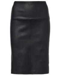 Stouls - Gin Leather Midi Skirt - Lyst