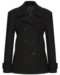 Valentino - Double-Breasted Long-Sleeved Coat - Lyst