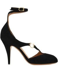 Ferragamo - Peep-Toe Pump With Gancini Detail - Lyst