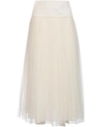 Dior - Mid-Length Pleated Skirt - Lyst