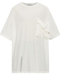 Yohji Yamamoto - Crew Neck Short-Sleeved T-Shirt - Lyst