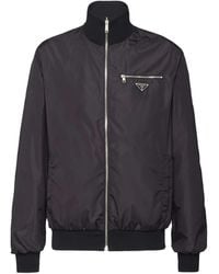 Prada - Reversible Wool And Nylon Jacket Double-Sided Pilot Jacket - Lyst