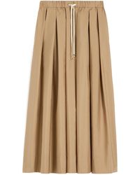 Max Mara - 'S Smmpineta Poplin Pleated Skirt - Lyst