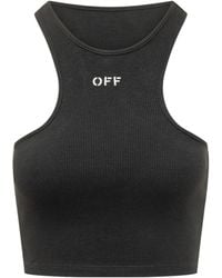 Off-White c/o Virgil Abloh - Off Stamp Ribbed Rowing Top - Lyst