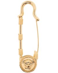 Versace - Medusa Safety Pin Brooch - Lyst