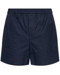 Balmain - Monogram-Pattern Bermuda Shorts - Lyst