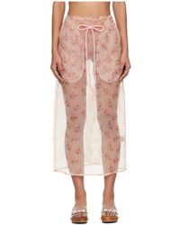 Simone Rocha - Sheer Straight Skirt - Lyst
