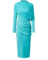 Christopher Esber - Veil Draped Caped Midi Dress - Lyst
