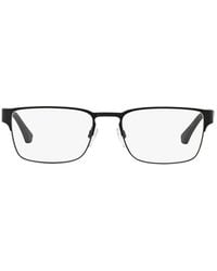 Emporio Armani - Rectangular Frame Glasses - Lyst