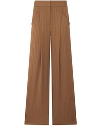 Veronica Beard - Rimini Pinstriped Wide-Leg Pants - Lyst