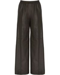 Yves Salomon - Fine Lamb Leather Loose Trousers - Lyst