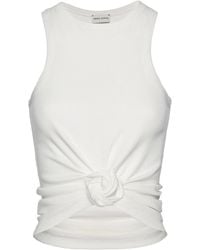Magda Butrym - Knotted Ribbed Tank Top - Lyst