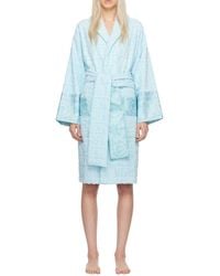 Versace - I Love Baroque Belted Bathrobe - Lyst