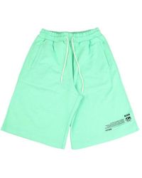 MSGM - Logo Printed Drawstring Shorts - Lyst