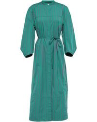 Jil Sander - Striped Cotton Midi Shirt Dress - Lyst