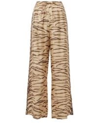 Stella McCartney - Printed High-Rise Silk Wide-Leg Pants - Lyst