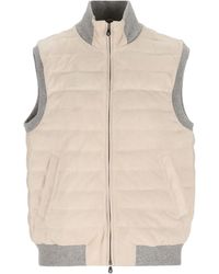 Brunello Cucinelli - Zip-Up Down Vest - Lyst