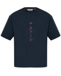 Stone Island - Graphic Printed Crewneck T-Shirt - Lyst