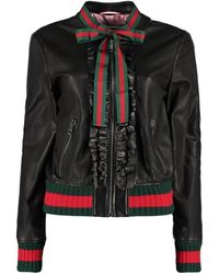 Gucci - Knot Leather Coat - Lyst