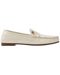 Versace - Guanto Round Toe Loafers - Lyst