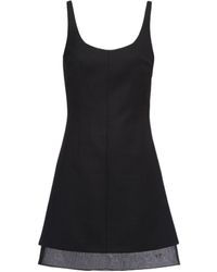 Prada - Wool Mini Dress - Lyst