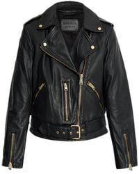 AllSaints - Classic Biker Jacket - Lyst