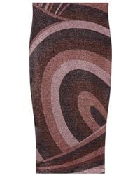 PUCCI - Iride Print Lurex Jersey Skirt - Lyst