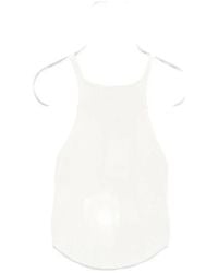 Courreges - Courrèges Sleeveless Circle Rib Knit Top - Lyst