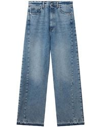Stella McCartney - Two-Tone Wash Slouchy Straight Leg Jeans - Lyst