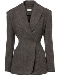 Magda Butrym - Wool And Cashmere-Blend Blazer - Lyst