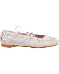 DIESEL - D-Mile Lace-Up Ballet Flats - Lyst