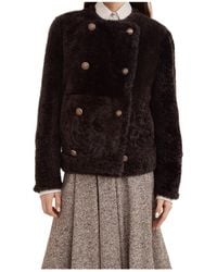 Brunello Cucinelli - Double-Breasted Long Sleeved Jacket - Lyst