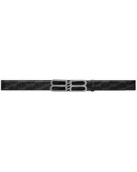 Balenciaga - Bb Signature Belt Bb Monogram Coated Canvas - Lyst