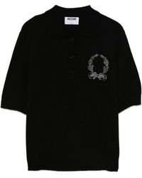 Moschino - Embroidered-Logo Polo Shirt - Lyst