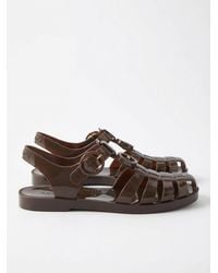 Gucci - Double G Rubber Sandals - Lyst