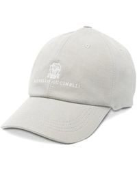 Brunello Cucinelli - Logo-Embroidered Baseball Hat - Lyst
