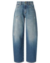 Pinko - Ripped-Detail Jeans - Lyst