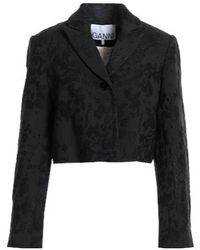 Ganni - Simple Single-Breasted Suit Jacket - Lyst