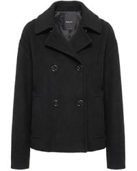 Pinko - Double-Breasted Wool Coat - Lyst