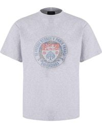 Balenciaga - Logo Printed Crewneck T-Shirt - Lyst