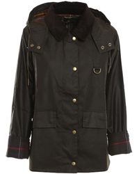 Barbour - Avon Hooded Waxed Jacket - Lyst